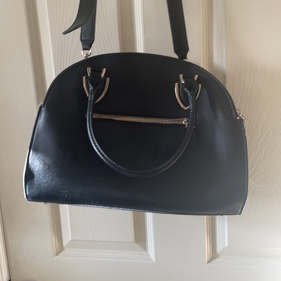 NEW with slight flaw guess black satchel bag purse - Picture 9 of 16